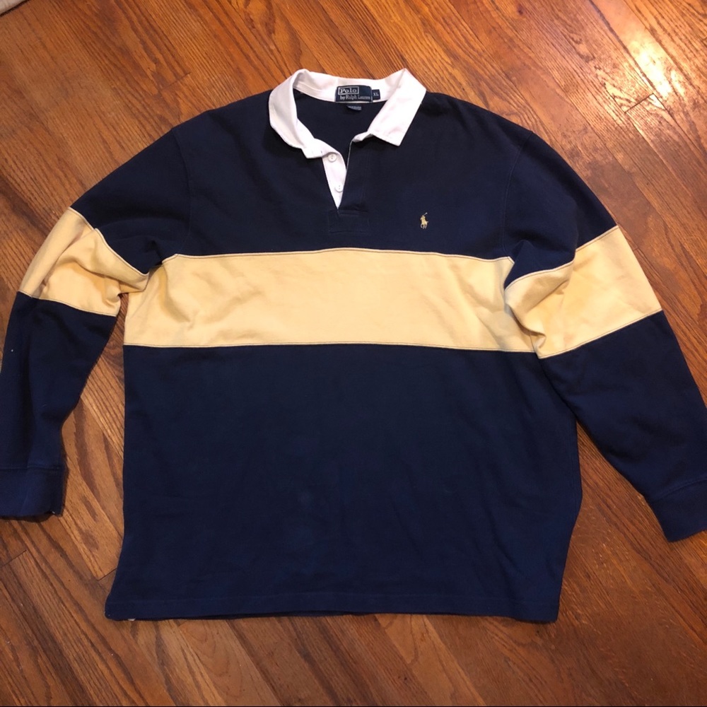 Ralph Lauren Men’s Polo Rugby LS Shirt/Jersey XL